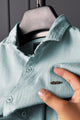 Turbo Organic MonoChromatic Long Sleeve Cotton Casual Shirt