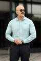 Turbo Vintage Patterend Long Sleeve Cotton Casual Shirt