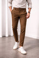 Turbo Belt Style Men's Imported Trouser In Dark Brown