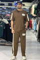 Blncaga Angels Slim Men's Tracksuit In Dark Brown