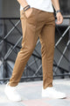 Turbo Fashion Smart Slim Fit Trouser in Dark Brown