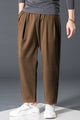 Turbo Comfort Front Plate Regular Straight-Fit Trouser In Dark Brown