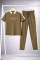 Lscte ColorBlock Side Panel Men's Tracksuit In Dark Brown