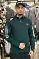Reebk UFC Walkout Training Hood Style Men Zipper Upper In Dark Green