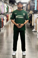 Turbo Micro Stretch Men's Tracksuit In Dark Green