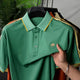 Turbo Emerald Edge Men's Polo Shirt In Dark Green