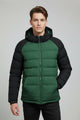 Goose Legacy Reversible Down Imported Puffer Jacket In Dark Green