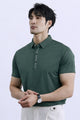 Turbo Button-Up Placket Men's Polo T-Shirt