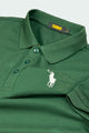 Turbo Polo Collar Tipping Men's Polo Shirt In Dark Green