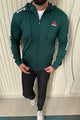 Reebk UFC Walkout Training Hood Style Men Zipper Upper In Dark Green