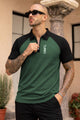 Turbo Athletic Structure Men's Polo Shirt In Dark Green