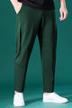Turbo Sporty Style  Cross Plate Trouser In Dark Green