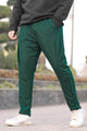 Turbo Sporty Style  Cross Plate Trouser In Dark Green