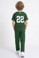 Turbo Rustic Rush Younger Kids Co-Ord Set In Dark Green