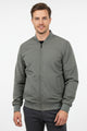 Light Texture Imported Light Weight Jacket In Dark Grey
