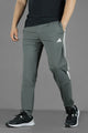 Adds Side Half 3 Strips Dry-Fit Trouser In Dark Grey