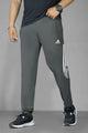 Adds Micro-Tech Half Stripes Men's Slim-Fit Trouser In Dark Grey