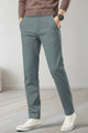 Turbo Urban Era Executive Slim Fit Cotton Pant In Dark Grey