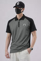 Turbo Zipper Closure Style Men's Polo T-Shirt In Dark Grey
