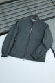 Full-Zip Bomber Imported Light Weight Jacket In Dark Grey