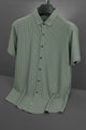 Turbo Smart Structure Comfort Casual Shirt In Dark Grey