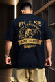 California Relaxed Graphic Oversize Tee In Dark Blue