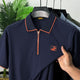Turbo Quality Club Zipper Men's Polo Shirt Dark Navy