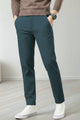 Turbo Urban Era Executive Slim Fit Cotton Pant In Dark Navy