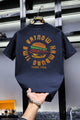 Men's Time Eat Now Typography Graphic Tee In Dark Navy