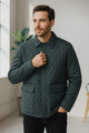 Turbo Thread Motive Quilted Light Weight Jacket In Dark Zink