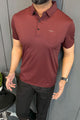 Turbo Embossed Pocket Motif Men's Polo Shirt