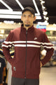 Nke Track Top "Pitch" Men Zipper Upper In Maroon