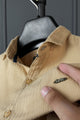 Turbo Organic MonoChromatic Long Sleeve Cotton Casual Shirt