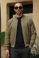 Regular Fit Club Imported Light Weight Jacket In Dark Skin