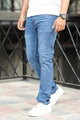 Classic Stretch Turbo Ankle Fit Jeans In Dirty Blue