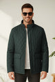 Turbo Placket Pockets Quilted Puffer Jacket