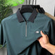 Turbo Quarter Zipper Design Polo Men's T-Shirt In Dark Zink