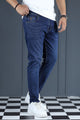 Heritage Flex Turbo Ankle Fit Jeans In Navy Blue