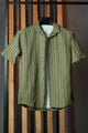 Turbo Spring Edit Textured Casual Shirt In Green