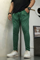 Turbo ProForm Waffle Texture Slim Fit Trouser In Green