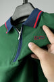 Turbo Record Zip Collar-Block Men's Polo Shirt