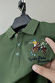 Turbo Polo Club Horse Pony Badge Men's Polo Shirt