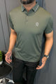 Turbo Vintage Butterfly Crisp Stitchless Men's Polo Shirt In Green