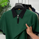 Turbo Zip-Up Neckline Design Men's Polo T-Shirt In Green
