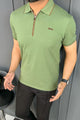 Turbo Studiofit Detailed Zip Collar Men's Polo Shirt