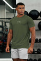 Turbo 'Reticle' Precision Training Mesh Dry-Fit Tee In Olive Green