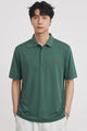 Turbo Ribbed Shoulder Style Men's Polo T-Shirt In Green