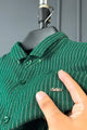 Turbo Lining Check Creation Long Sleeve Cotton Casual Shirt In Green