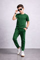 Turbo Front Line Younger Kids Tracksuit In Green