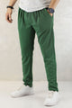 Turbo Pique Textured Double Plate SlimFit Trouser In Green